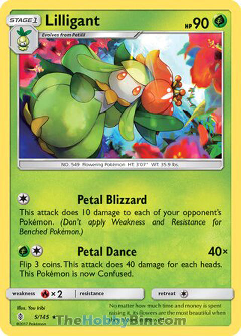 Lilligant Guardians Rising Rare #5/145