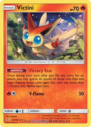 0010 Victini Holo Rare Guardians Rising