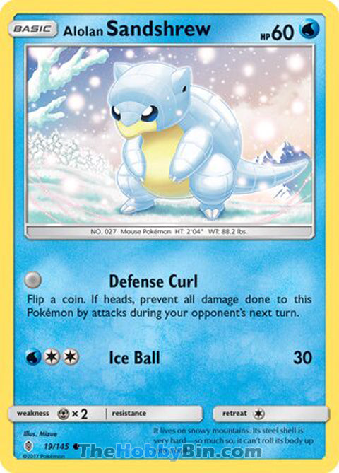 Alolan Sandshrew Guardians Rising Common #19/145