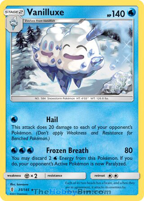 Vanilluxe Guardians Rising Rare #35/145