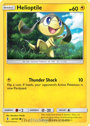 0043 Helioptile Common Guardians Rising