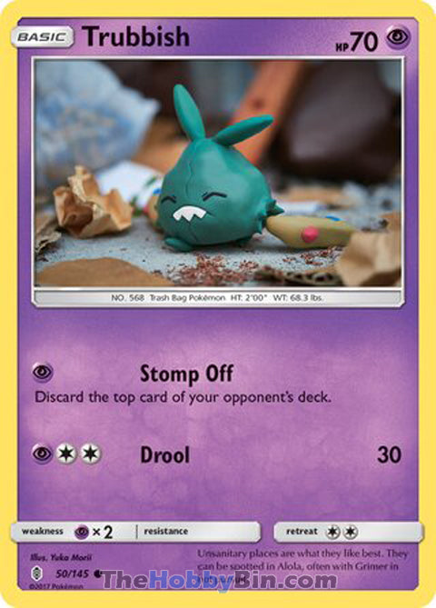 Trubbish #50/145 Common - Guardians Rising Pokemon card
