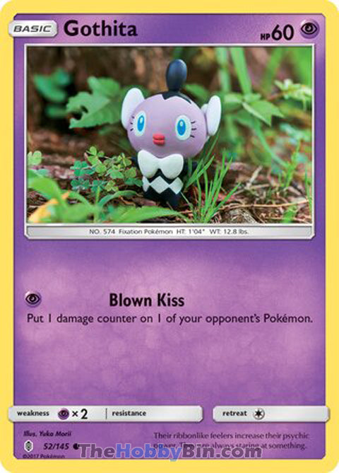 Gothita #52/145 Common - Guardians Rising Pokemon card