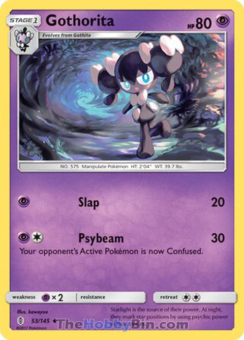 Gothorita #53/145 Uncommon - Guardians Rising Pokemon card