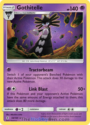 0054 Gothitelle Rare Guardians Rising