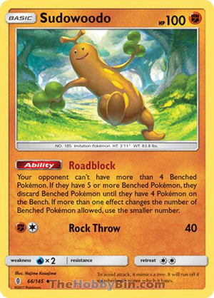 0066 Sudowoodo Uncommon Guardians Rising