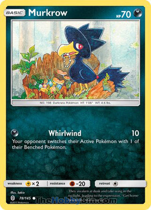 0078 Murkrow Common Guardians Rising
