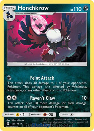 0079 Honchkrow Rare Guardians Rising