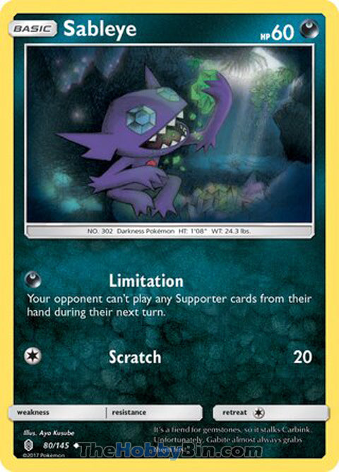 Sableye Guardians Rising Uncommon #80/145