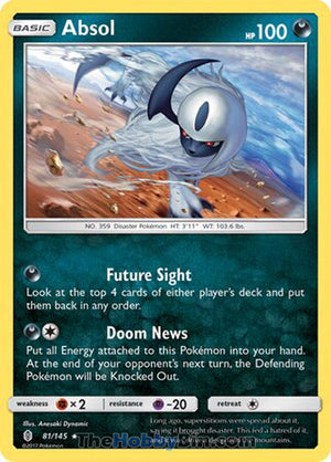 0081 Absol Holo Rare Guardians Rising