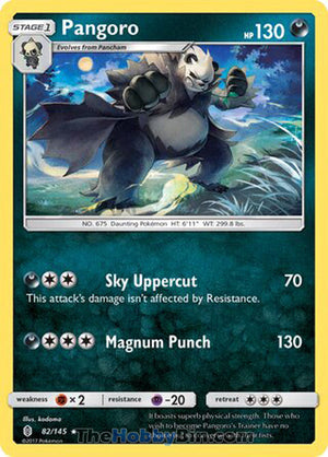 0082 Pangoro Rare Guardians Rising