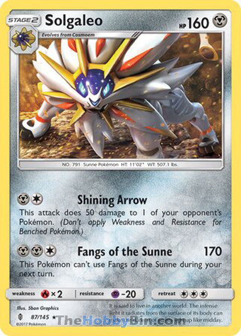 Solgaleo Guardians Rising Rare #87/145