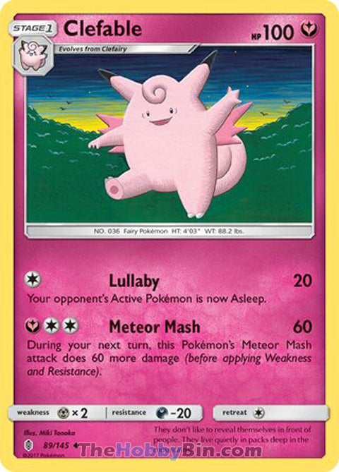 Clefable Guardians Rising Uncommon #89/145