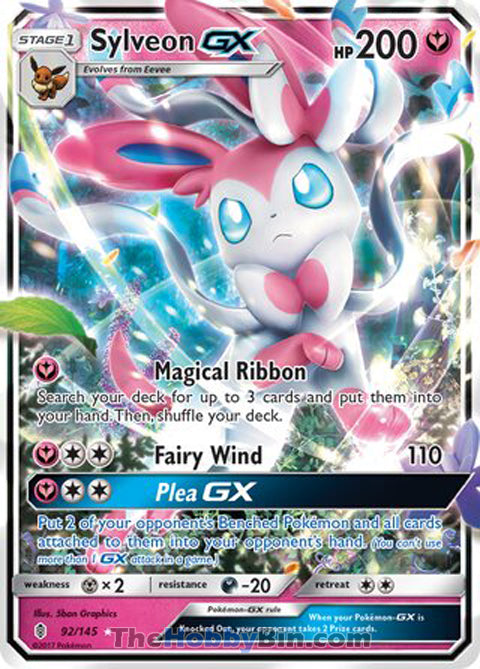 Sylveon GX Guardians Rising Ultra Rare #92/145