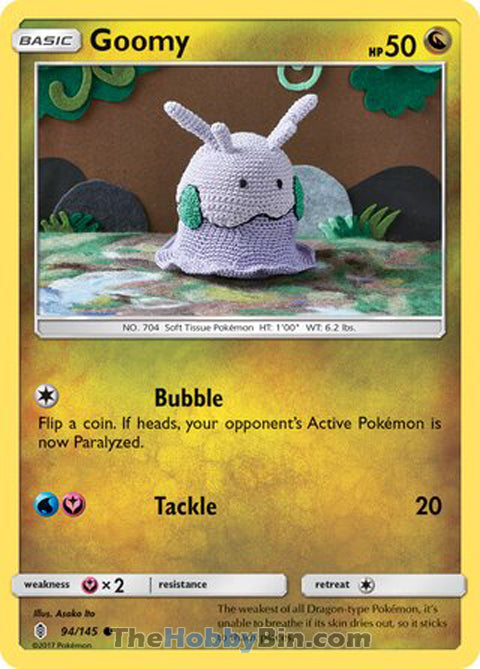 Goomy #94/145 Common - Guardians Rising Pokemon card