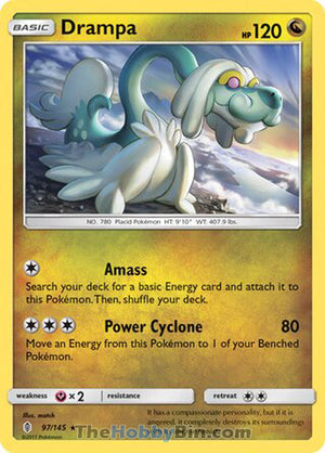 0097 Drampa Holo Rare Guardians Rising