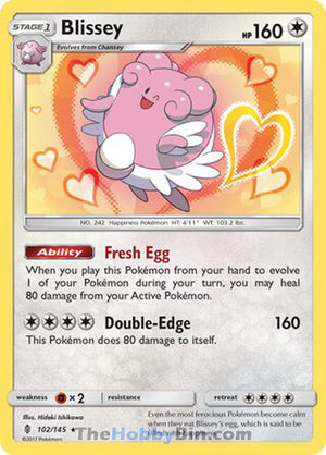 0102 Blissey Holo Rare Guardians Rising