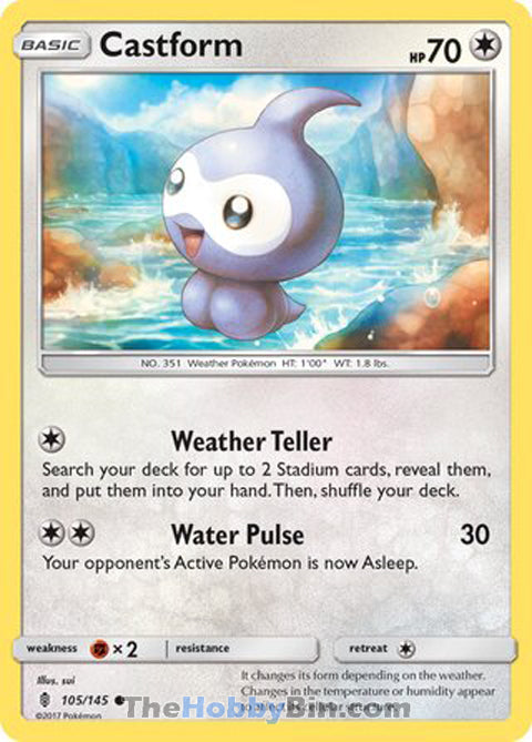 Castform Guardians Rising Common #105/145