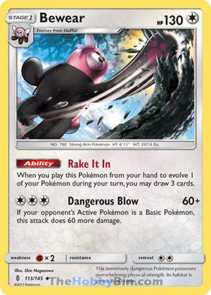 0113 Bewear Uncommon Guardians Rising