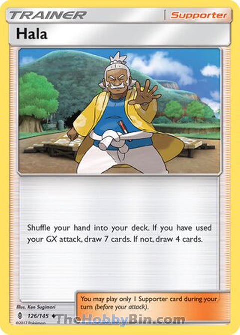 Hala #126/145 Uncommon - Guardians Rising Pokemon card