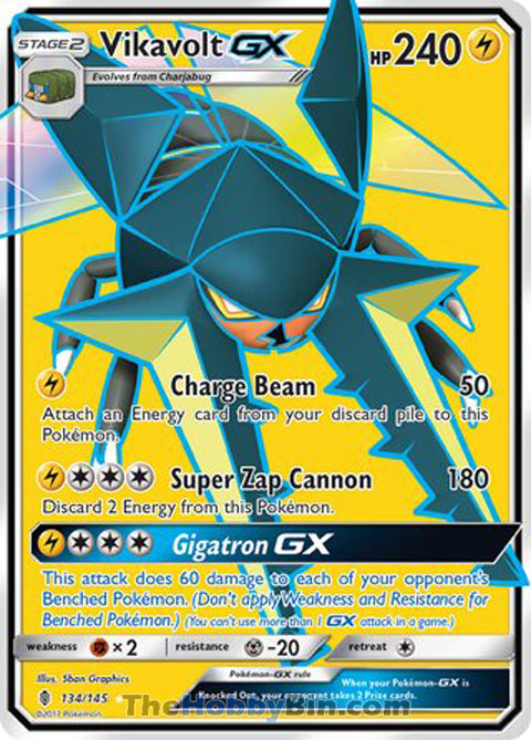 Vikavolt GX Guardians Rising Ultra Rare #134/145