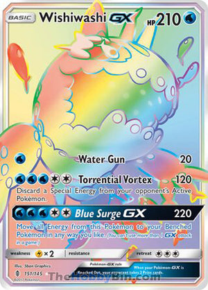 0151 Wishiwashi GX Secret Rare Guardians Rising