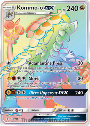 0159 Kommo-o GX Secret Rare Guardians Rising