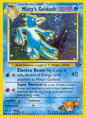 0012 Misty's Golduck Holo Rare Gym Challenge
