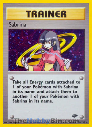 0020 Sabrina Holo Rare Gym Challenge