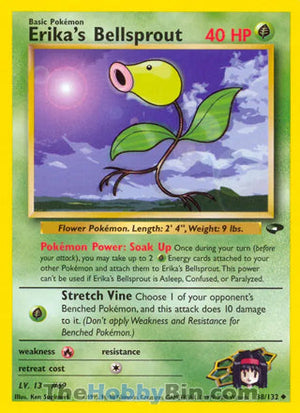 0038 Erika's Bellsprout Uncommon Gym Challenge