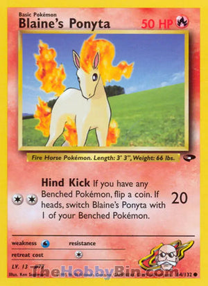 0064 Blaine's Ponyta Common Gym Challenge
