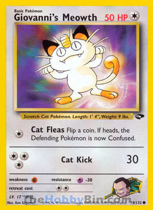 0074 Giovanni's Meowth Common Gym Challenge