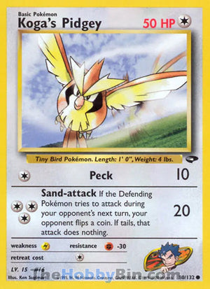 0080 Koga's Pidgey Common Gym Challenge