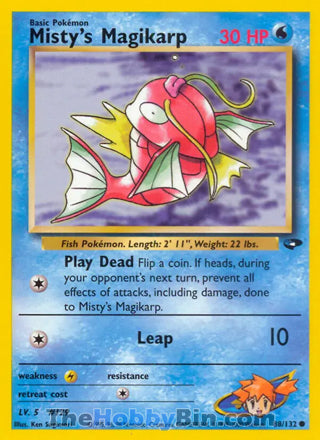 Misty's Magikarp #88/132 Common - Gym Challenge Pokemon card