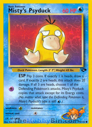 0090 Misty's Psyduck Common Gym Challenge
