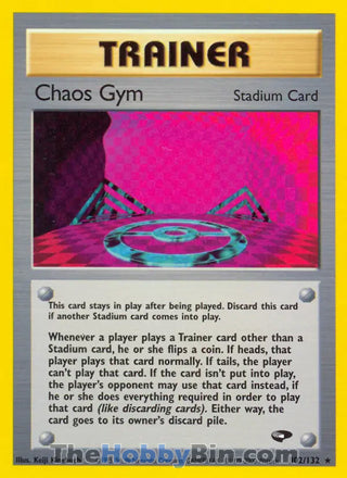 Chaos Gym #102/132 Rare - Gym Challenge Pokemon card