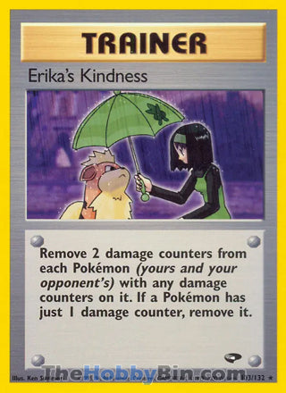 Erika's Kindness #103/132 Rare - Gym Challenge Pokemon card