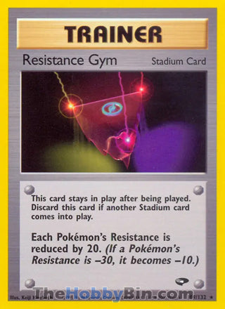 Resistance Gym #109/132 Rare - Gym Challenge Pokemon card