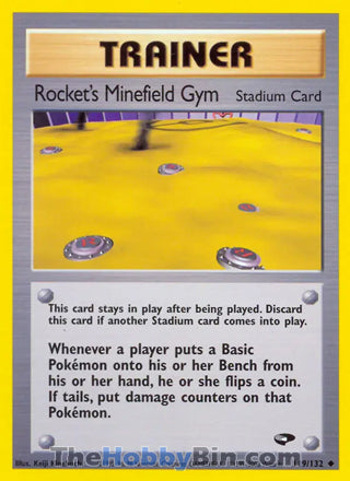 Rocket's Minefield Gym #119/132 Uncommon - Gym Challenge Pokemon card