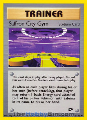 0122 Saffron City Gym Uncommon Gym Challenge