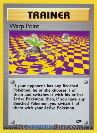 Warp Point #126/132 Common - Gym Challenge Pokemon card