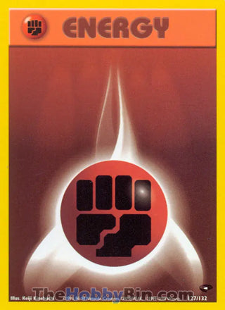 Fighting Energy #127/132 Common - Gym Challenge Pokemon card
