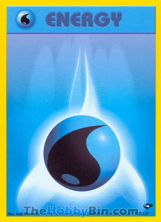 Water Energy #132/132 Common - Gym Challenge Pokemon card