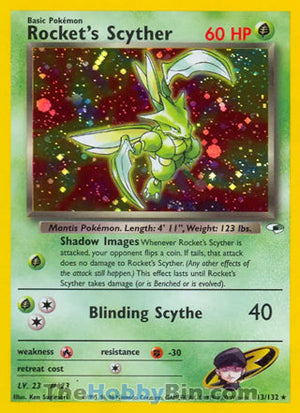 0013 Rocket's Scyther Holo Rare Gym Heroes