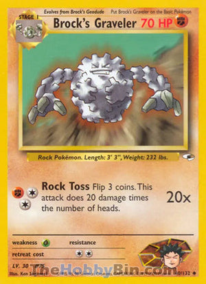 0040 Brock's Graveler Uncommon Gym Heroes
