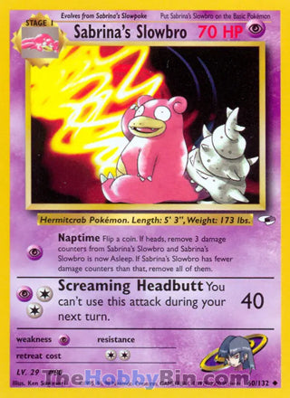 Sabrina's Slowbro Gym Heroes Uncommon #60/132