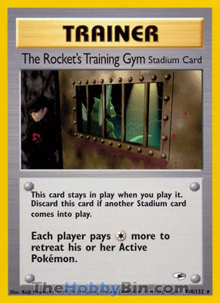 The Rocket's Training Gym #104/132 Rare - Gym Heroes Pokemon card
