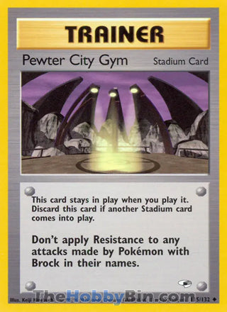 Pewter City Gym Gym Heroes Uncommon #115/132