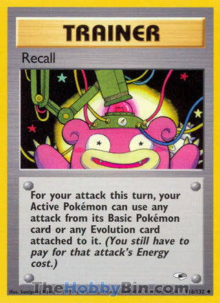0116 Recall Uncommon Gym Heroes