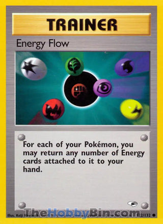Energy Flow #122/132 Common - Gym Heroes Pokemon card